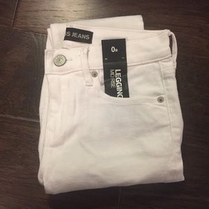 Express white legging jeans, never worn